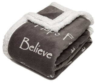 Harmony Inspirational Words Throw Blanket