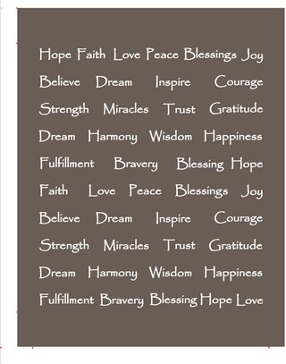 Harmony Inspirational Words Throw Blanket