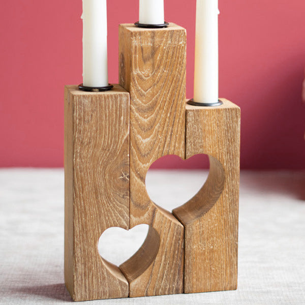 CERAMIC KNOT TAPER CANDLE HOLDER