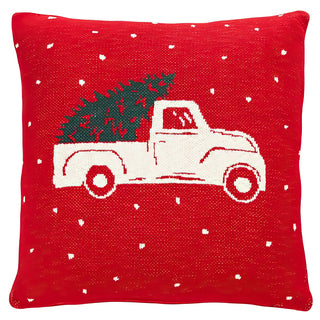 Christmas Tree Truck Pillow