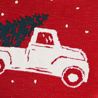 Christmas Tree Truck Pillow