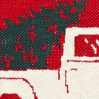 Christmas Tree Truck Pillow