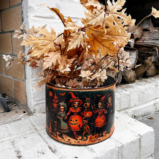 Halloween Metal Buckets, Set of 3