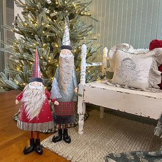 Large Whimsical Santas, Set of 2