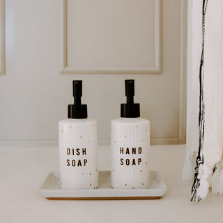 8.5oz Tile Dish Soap Dispenser