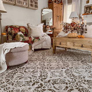 Charcoal Medallion Area Rug