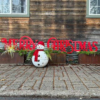 11 Feet Wide LED Merry Christmas Yard Stakes