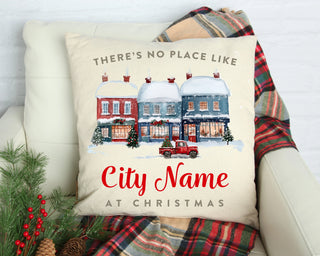 No Place Like Your City(Customizable) Pillow Cover 18x18