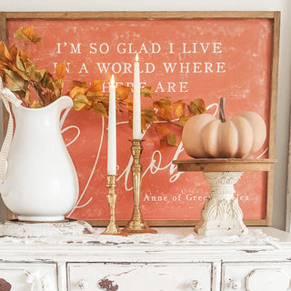 Distressed Wooden Cake Stand with Architectural Base