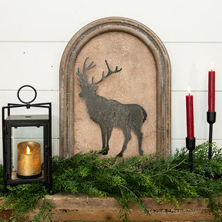 Framed Reindeer Silhouette Wall Decor