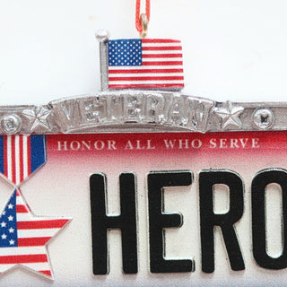 Hero License Plate Ornament