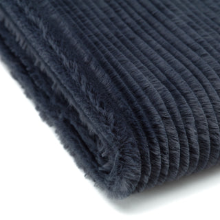 Stripe Textured Faux Fur Throw Blanket