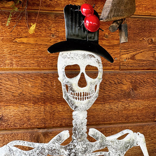 33 Inch Sitting Skeleton Decor