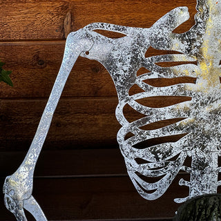 33 Inch Sitting Skeleton Decor