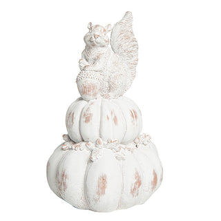 Elegant Squirrel & Pumpkin Decor