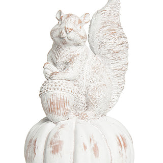 Elegant Squirrel & Pumpkin Decor