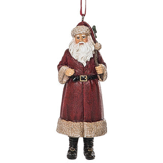 Red Coat Santa Ornament