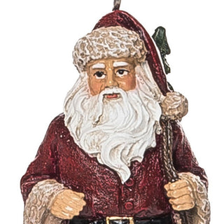 Red Coat Santa Ornament