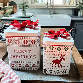 Christmas Sweater Gift Box Containers, Set of 2