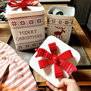 Christmas Sweater Gift Box Containers, Set of 2