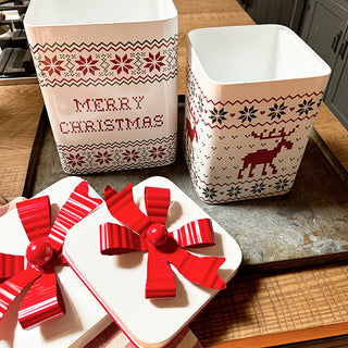 Christmas Sweater Gift Box Containers, Set of 2