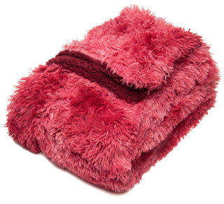 Wolf Faux Long Fur Throw Blanket