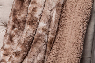 Wolf Faux Fur Throw Blanket