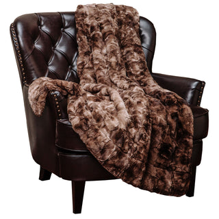 Wolf Faux Fur Throw Blanket