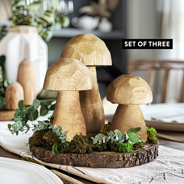 Wooden Mushroom Decor: Bringing Nature Indoors with Style