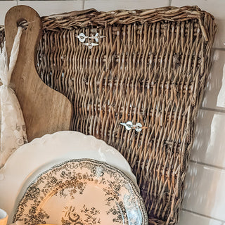 Multiuse Woven Willow Basket with Lid