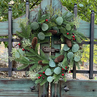 Eucalyptus and Pinecone Wreath