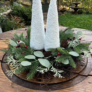 Eucalyptus and Pinecone Wreath