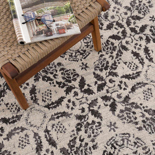 Charcoal Medallion Area Rug