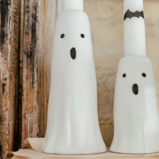 Boo Taper Candle Holders, Set of Two