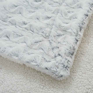 Faux Fur Snowy Owl Super Soft Throw Blanket