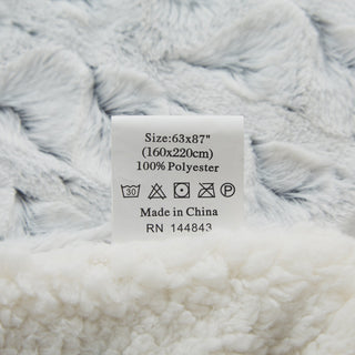 Faux Fur Snowy Owl Super Soft Throw Blanket