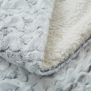 Faux Fur Snowy Owl Super Soft Throw Blanket