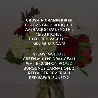 Crushin Cranberries Personal Bouquets Packs