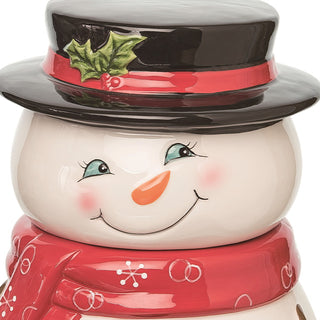 Sweet Snowman Cookie Jar