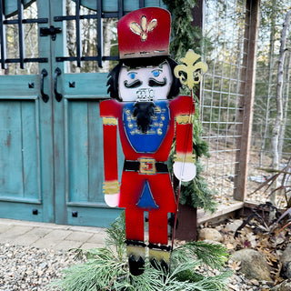 Large Metal Cutout Nutcracker Soldier