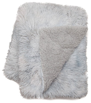 Wolf Faux Long Fur Throw Blanket