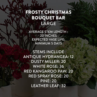 Frosty Christmas Bouquet Bar | Build Your Own Bouquet