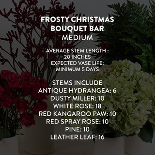 Frosty Christmas Bouquet Bar | Build Your Own Bouquet