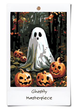 DIYer Monthly Ghostly Masterpiece Halloween Decorations