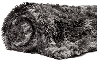 Wolf Faux Long Fur Throw Blanket