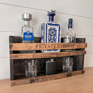 Barrel Staves Bar Shelf