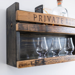 Barrel Staves Bar Shelf