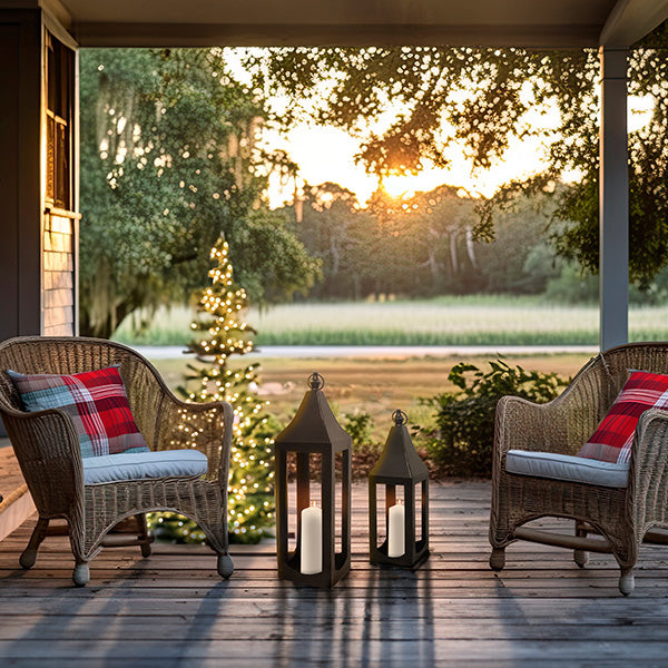 Modern Black Metal Outdoor Lanterns