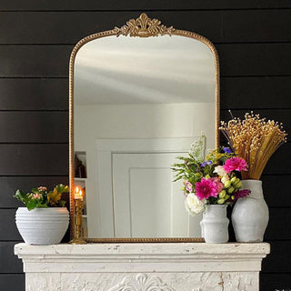 Gleaming Primrose Mirror | French Gold Ornate Filigree