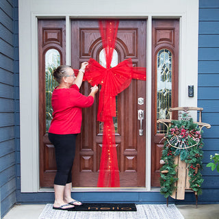 Oversized LED Door Bow